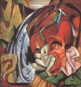 Franz Marc The Waterfall (mk34) USA oil painting artist